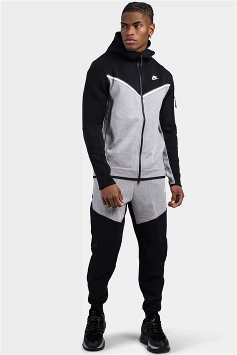 nike tech fleece trainingspak heren grijs|nike tech heren broeken.